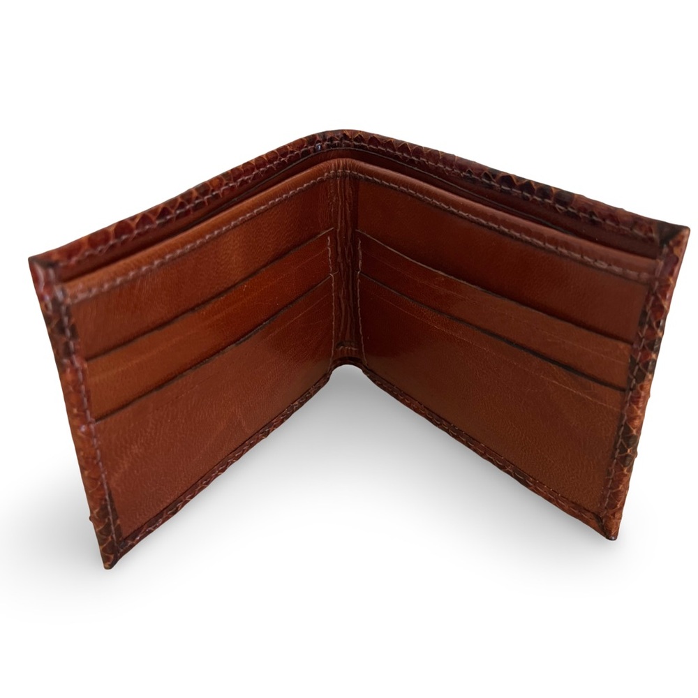 Genuine Snakeskin Python Men’s Leather Bifold Wal… - image 3